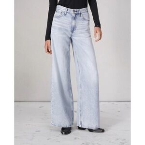 Rag & Bone Featherweight Sofie Ultra Wide-Leg Jeans Kierra Light Wash Blue 29